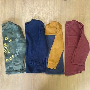 Toddler Thermal Long Sleeve Shirts 2T-3T